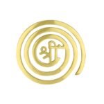 Brass Shree Helix | 4 Inch | Energy Booster Vastu Remedy | Vastu Helix Remedy for Zone Correction