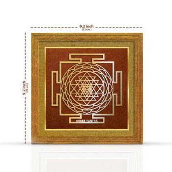 Painting Mantra Shree Yantra for Vastu | Symbols of Hinduism Shree Yantra for Good Luck, Charm Wealth and Protection for Home, Office