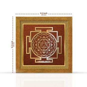 Painting Mantra Laxmi Yantra for Vastu | Symbols of Hinduism Laxmi Yantra for Wealth, Good Luck, Charm and Protection for Home, Office