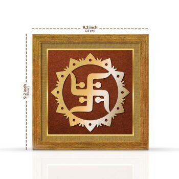Painting Mantra Swastika Yantra for Vastu | Symbols of hinduism Swastik Yantra Wall Décor for Good Luck Charm and Protection for Home