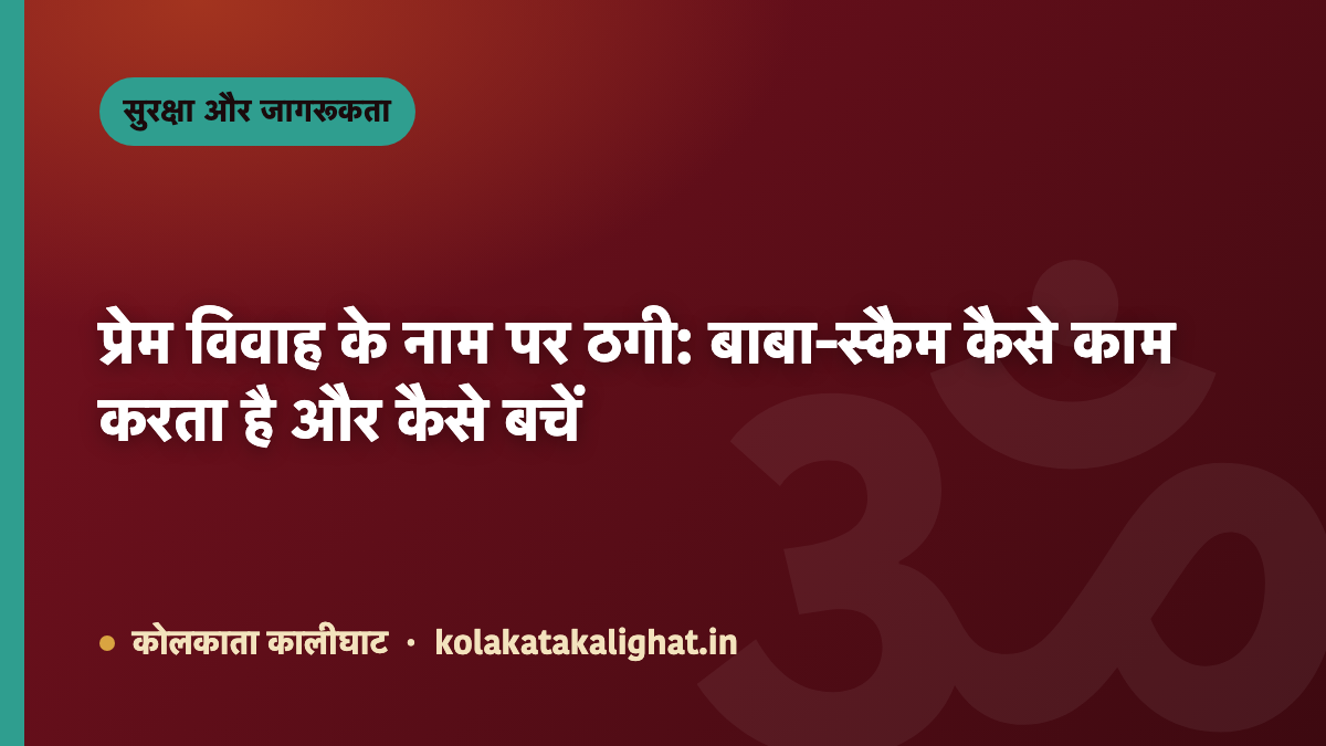 प्रेम विवाह के नाम पर ठगी: बाबा-स्कैम कैसे काम करता है और कैसे बचें